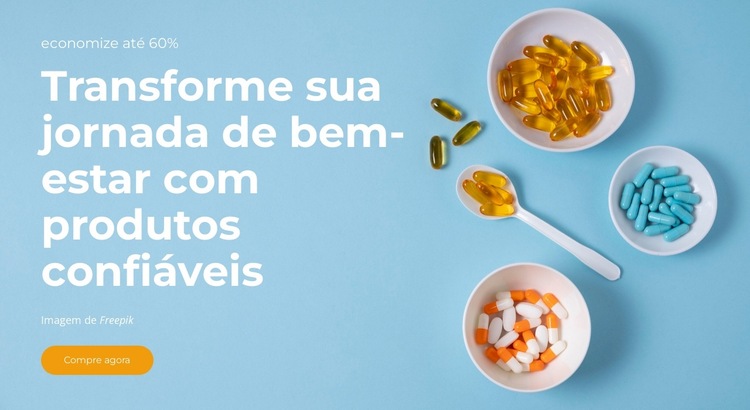 Alimente seu corpo Modelo de site