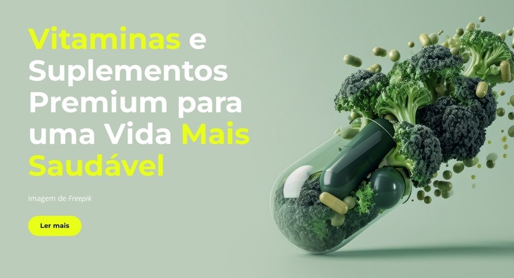 Apoie seu corpo Modelo de site