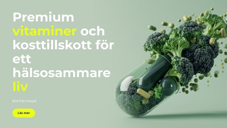 Stöd din kropp HTML-mall