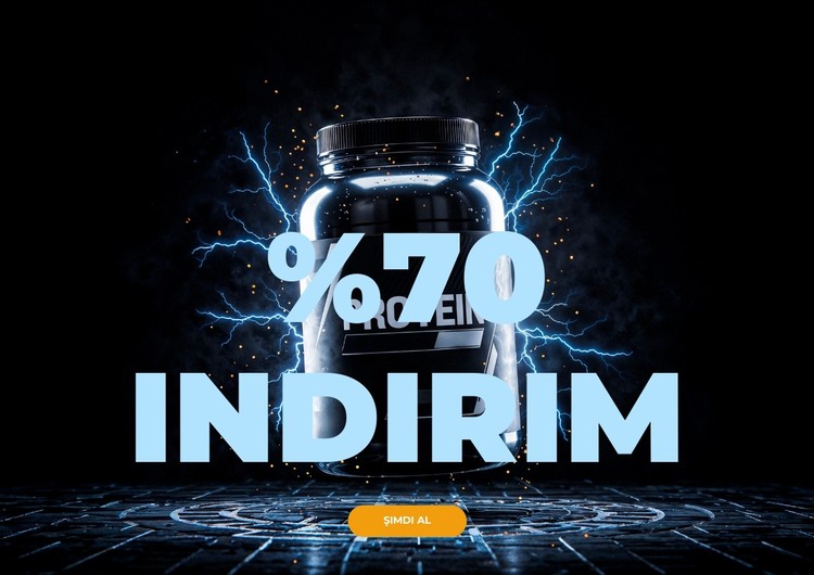 Enerji, Odaklanma ve Güç CSS Şablonu