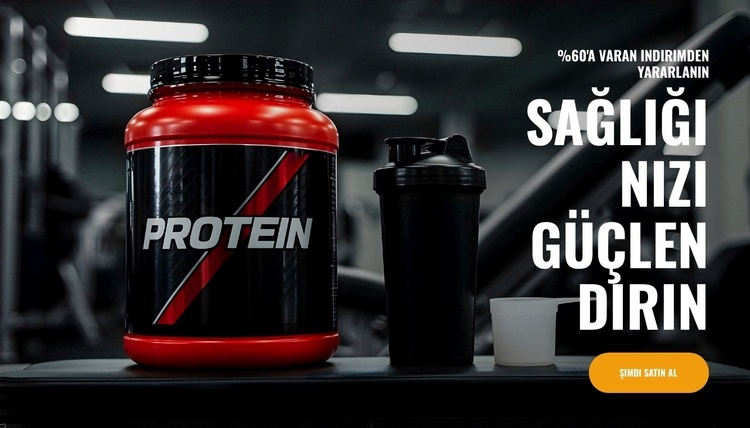 Güçlü Günlük Beslenme Web sitesi tasarımı