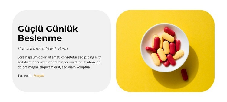 Doğal Takviyeler Web sitesi tasarımı