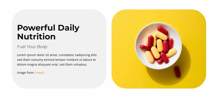 Natural Supplements Website Mockup