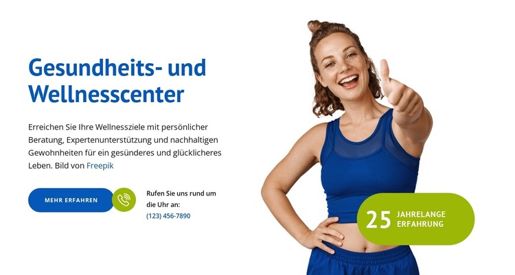 Geist und Körper im Gleichgewicht HTML-Vorlage