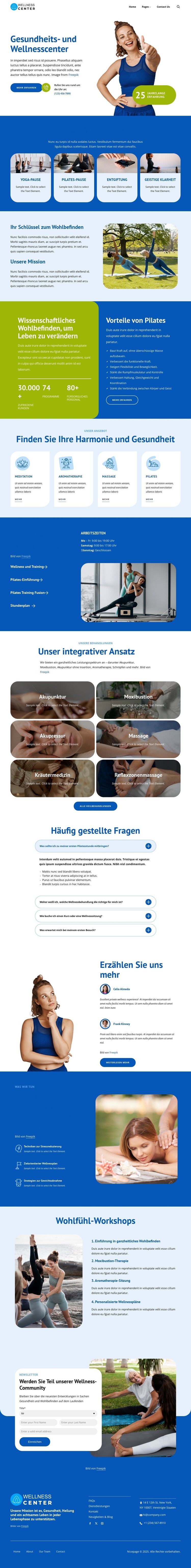 Wellness beginnt hier Vorlage