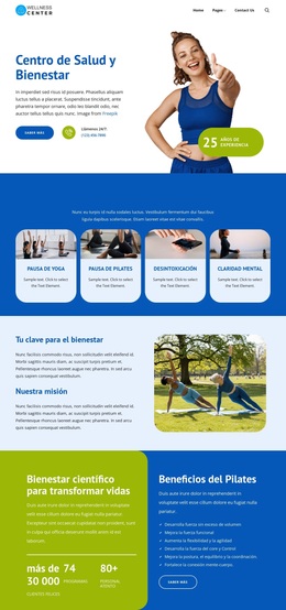 El bienestar empieza aquí Temas de WordPress