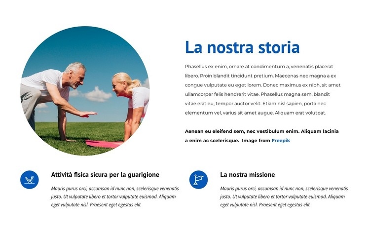 Storia del centro benessere Modello