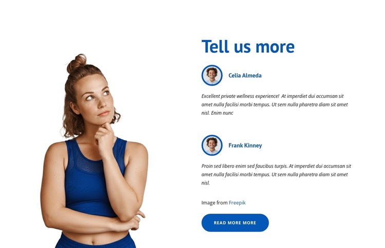 Sport club testimonials Joomla Template