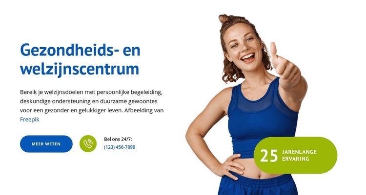 Geest en lichaam in balans Website sjabloon