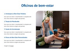 Oficinas De Bem-Estar Design Do Site