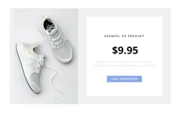Webbplatsdesign För Sneakers