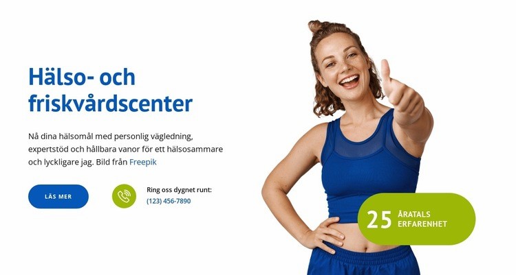 Kropp och sinne i balans HTML-mall