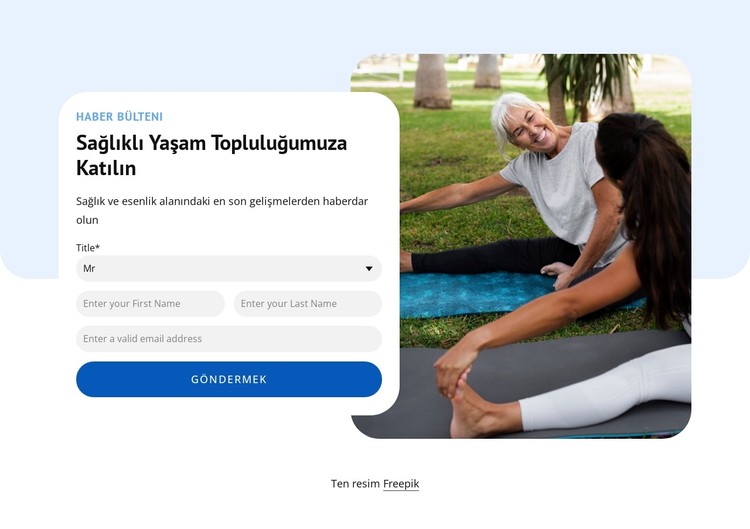Sağlıklı yaşam topluluğuna katılın CSS Şablonu