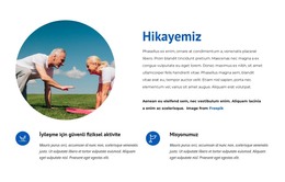 Sağlıklı Yaşam Merkezi Hikayesi HTML Şablonu
