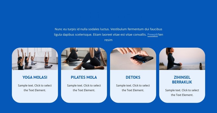 ​Well Being Programs HTML Şablonu