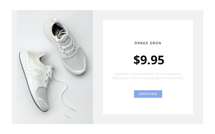 Spor ayakkabı HTML Şablonu