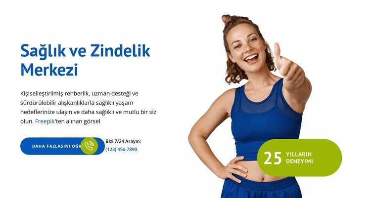 Zihin ve beden dengede Şablon