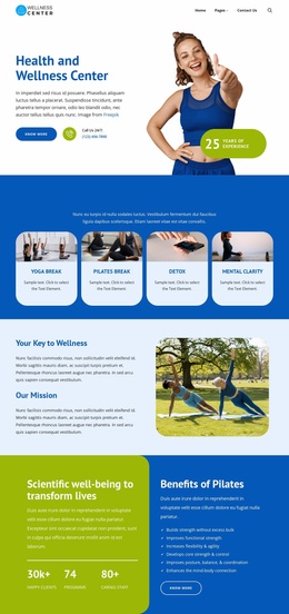 Wellness Starts Here - Best Website Template