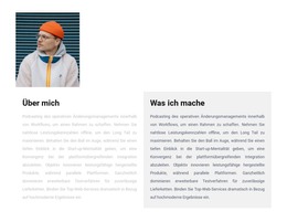 HTML-Website Für Über Mich Und Meine Ergebnisse