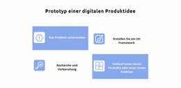 Responsive Webvorlage Für Vier Ideen