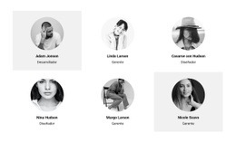 Seis Personas Del Equipo - Creador Del Sitio Web