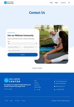 Wellbeing workshops - Html Code Example by Nicepage