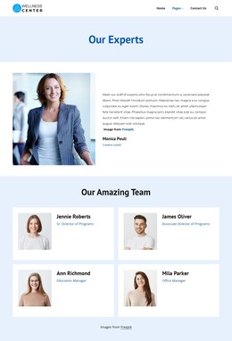 Wellness center experts HTML Templates
