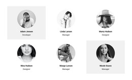 Six People From The Team HTML Template