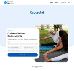 Wellness Központ Kapcsolatfelvételi Oldal