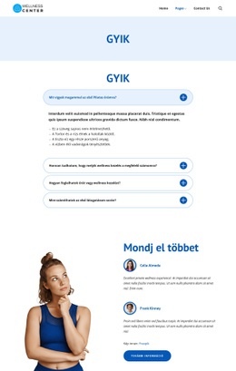 Wellness Központ Segítség És Válaszok - Ingyenes Html5 Témasablonok