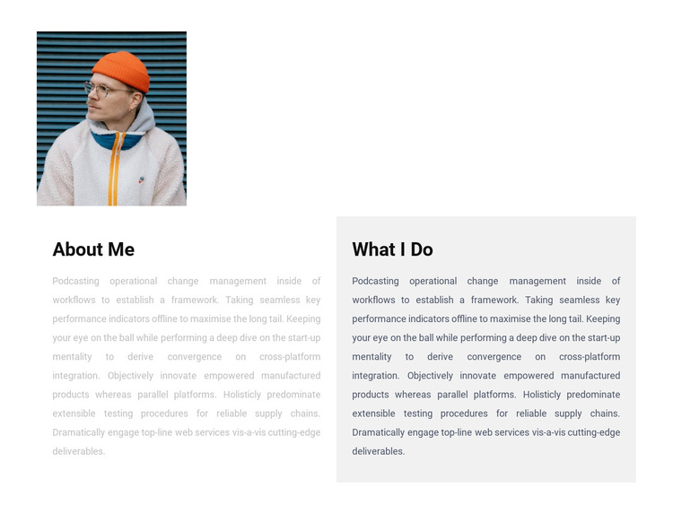 About me and my results Joomla Template