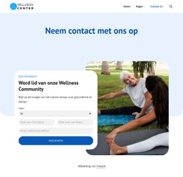 Contactpagina van het wellnesscentrum CSS-sjablonen