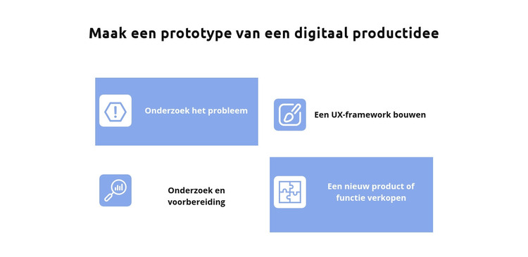 Vier ideeën HTML-sjabloon