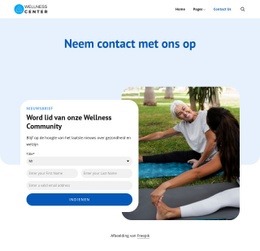 Contactpagina Van Het Wellnesscentrum