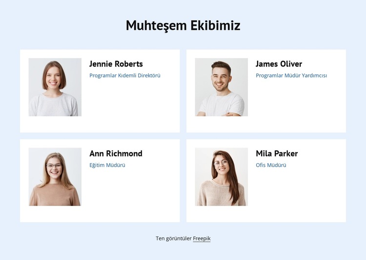 Sağlıklı yaşam merkezi ekibi Web Sitesi Şablonu