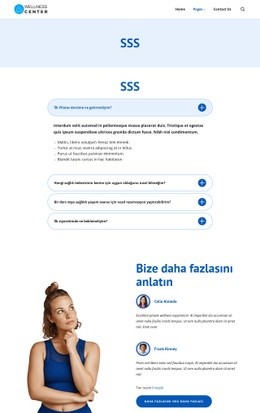 Sağlık Merkezi Yardımı Ve Cevapları Için Kullanıma Hazır Site Tasarımı