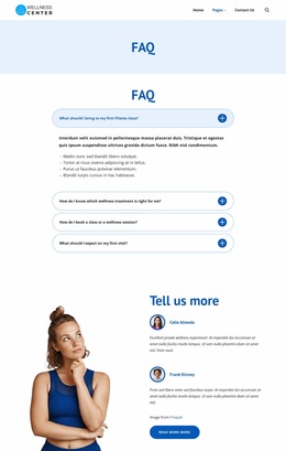 Awesome Homepage Design For Wellness Center Help And Answers