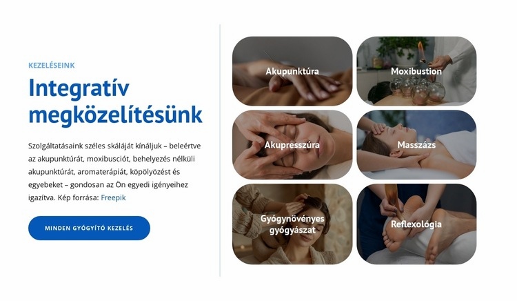 Integratív megközelítésünk HTML Sablon