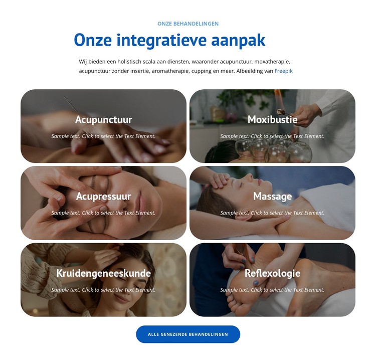 Holistische geneeswijzen CSS-sjabloon