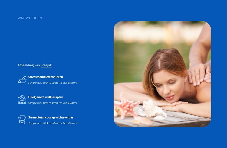 Stressreductietechnieken Website sjabloon