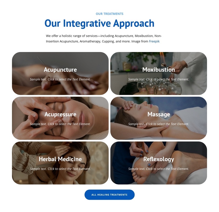 Holistic healing therapies One Page Template