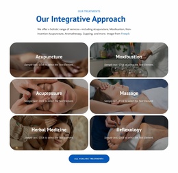 Holistic Healing Therapies Landing Page