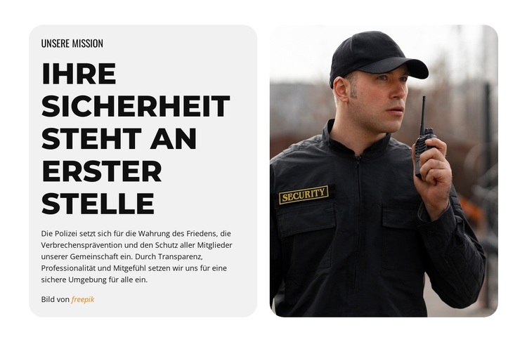 Ihre Sicherheit ist unsere Priorität WordPress-Theme