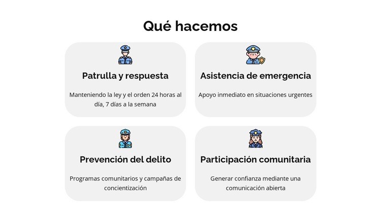 Denunciar un delito en línea Diseño de páginas web