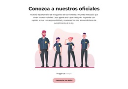 Conozca A Nuestros Oficiales De Policía - Tema De Sitio Web Listo