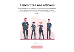 Rencontrez Nos Policiers - Thème WordPress Ultime