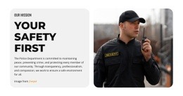 Your Safety Is Our Priority - Modern Html Code