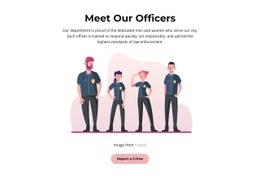 Meet Our Police Officers - Modern Html Code