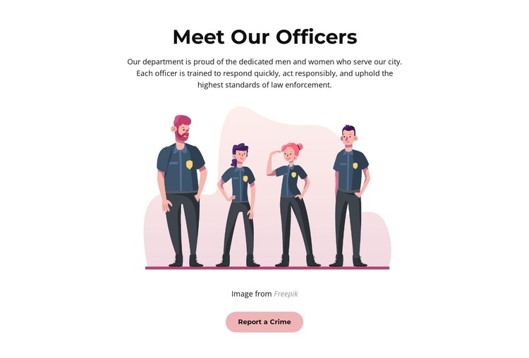 Meet Our Police Officers HTML5 Template