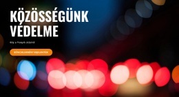 Szolgálat És Védelem - HTML Websablon